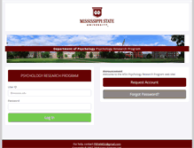 Tablet Screenshot of msstate.sona-systems.com