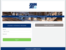 Tablet Screenshot of jjay.sona-systems.com