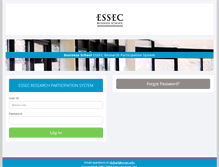 Tablet Screenshot of essec.sona-systems.com