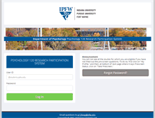 Tablet Screenshot of ipfw.sona-systems.com