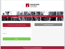 Tablet Screenshot of mq-psy.sona-systems.com