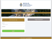 Tablet Screenshot of hkust-psychlab.sona-systems.com